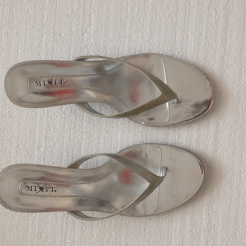Women Casual Glitter Trendy Slip On Sandals 8M